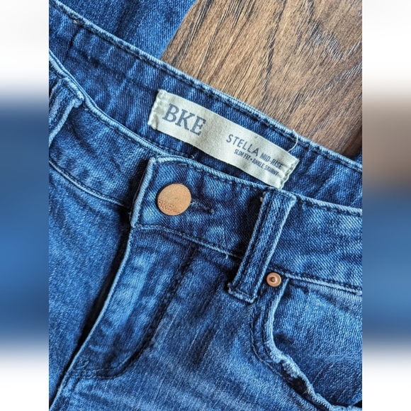 BKE Stella Mid Rise Slim Fit Ankle Skinny Jeans Womens Size 26 Distress Stretch. - Picture 5 of 15